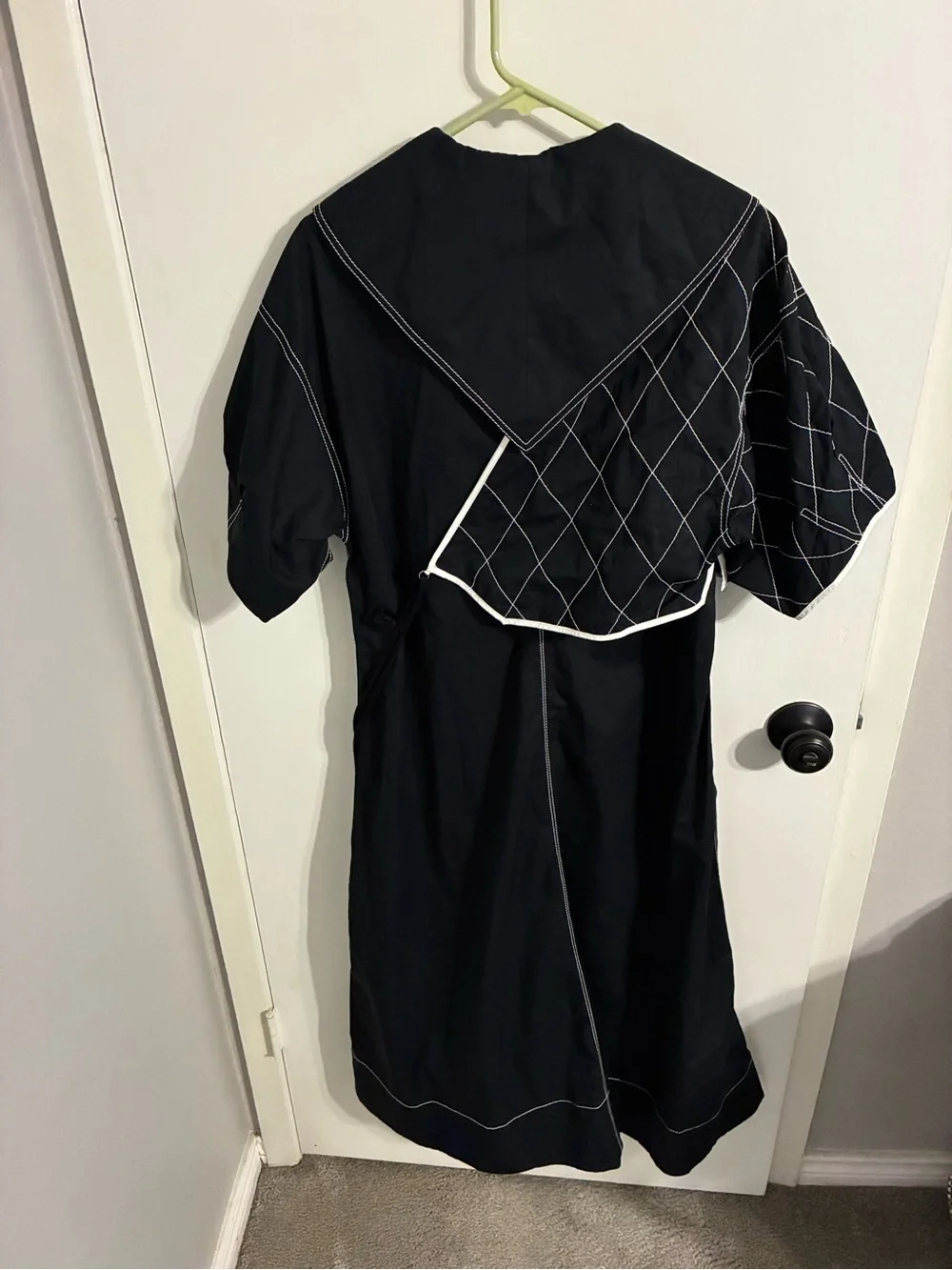 Tory Burch Diamond Topstitch sailor dress